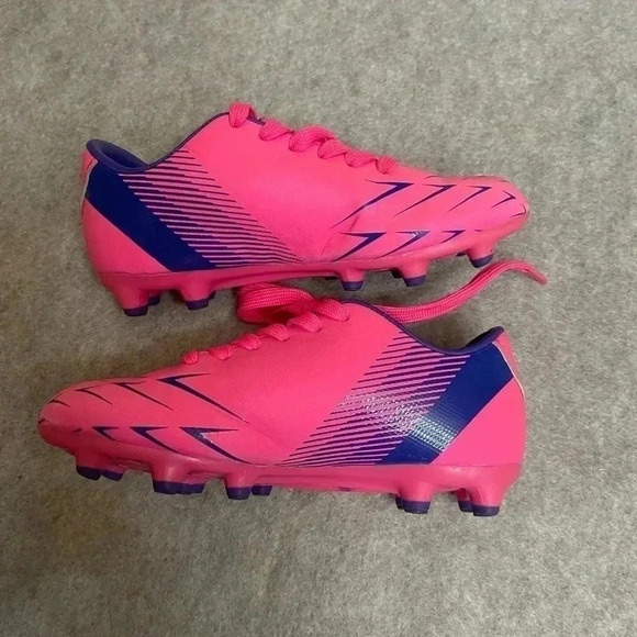 Vizari Ranger Hot Pink and Purple Girls Soccer Cleats size 12C - Picture 5 of 13